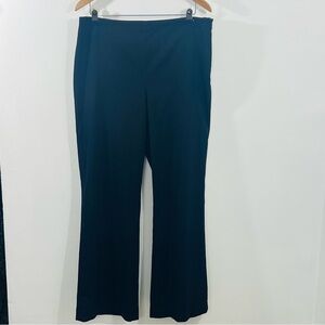Talbots Hollywood Black Wide Leg Trouser Pants Perfect For Work Size 14